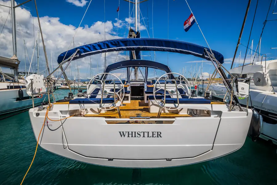 Whistler stern, close view