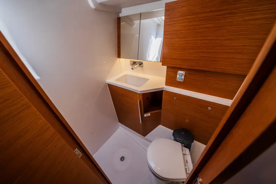 Whistler head sink and toilet